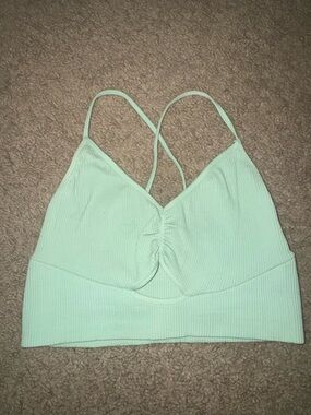 FP Movement by Free People Mint Green Ribbed Bralette